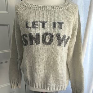 Wooden ships Let it Snow sweater
